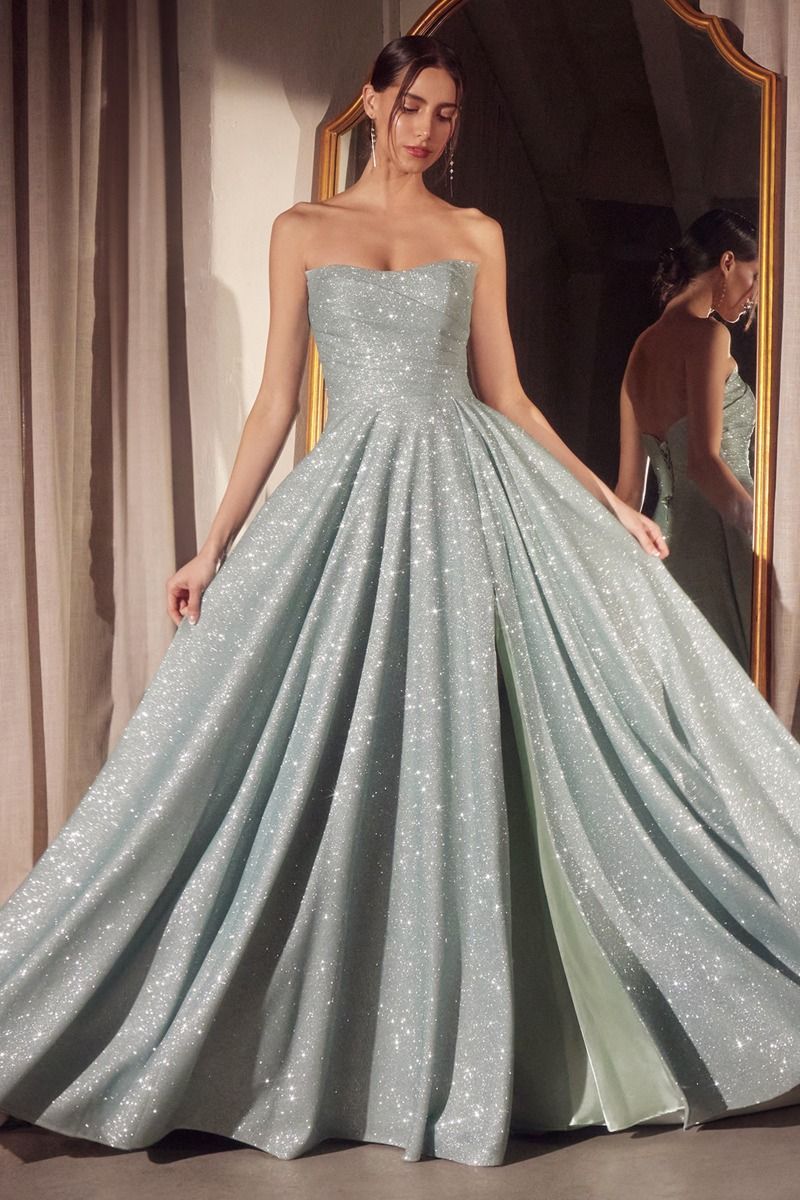 Zoe Glitter A Line Dress