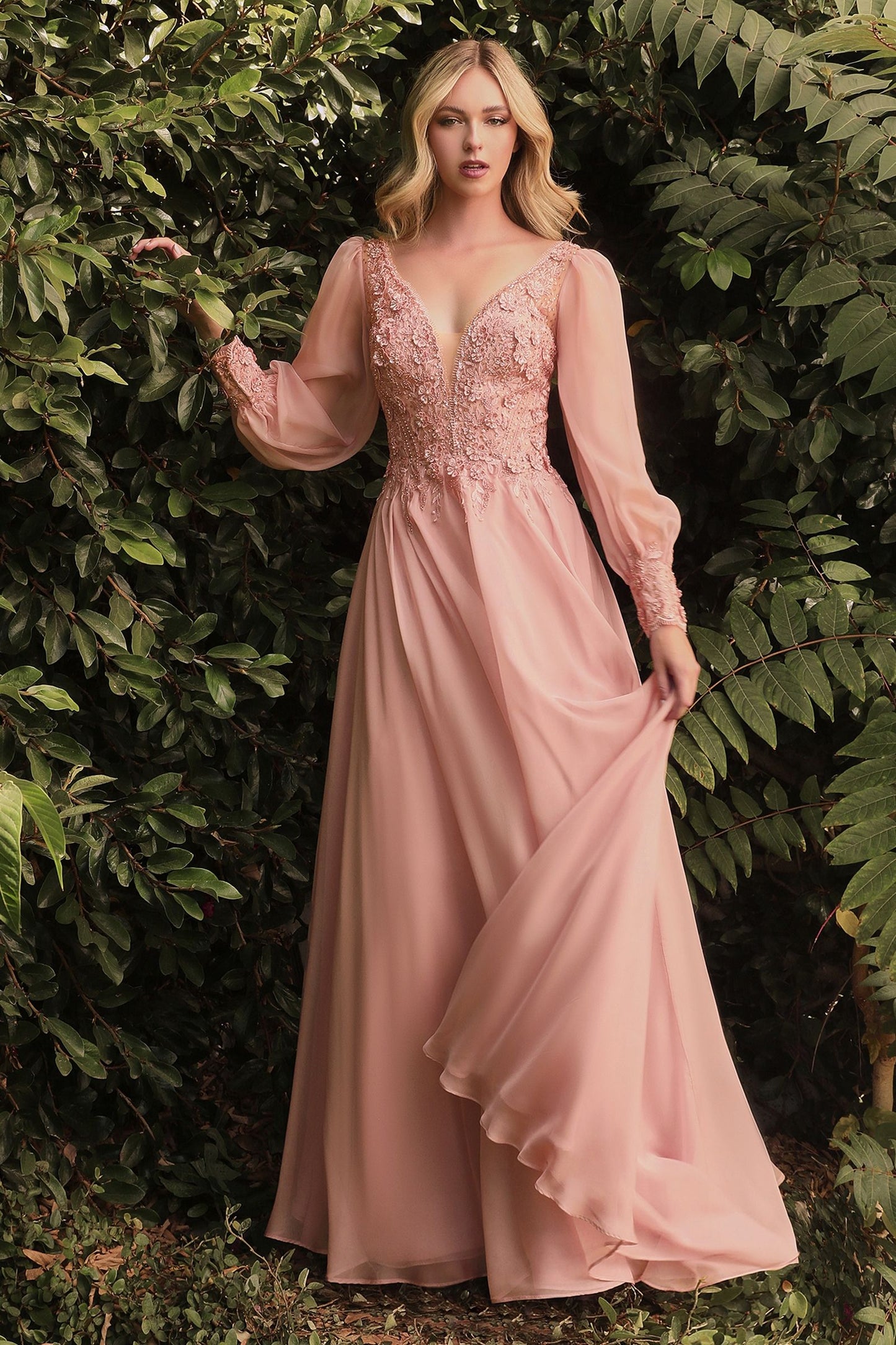 Long Sleeve Luxe Gown