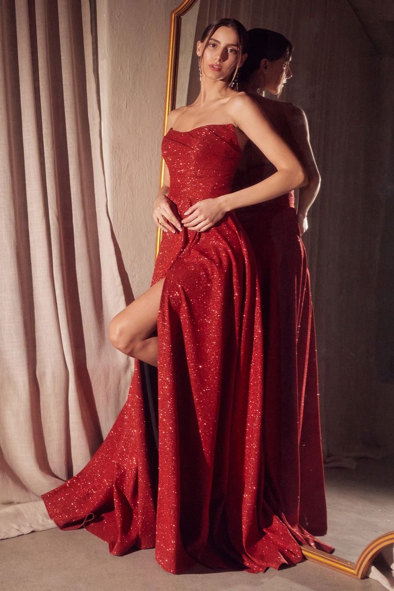 Zoe Glitter A Line Dress