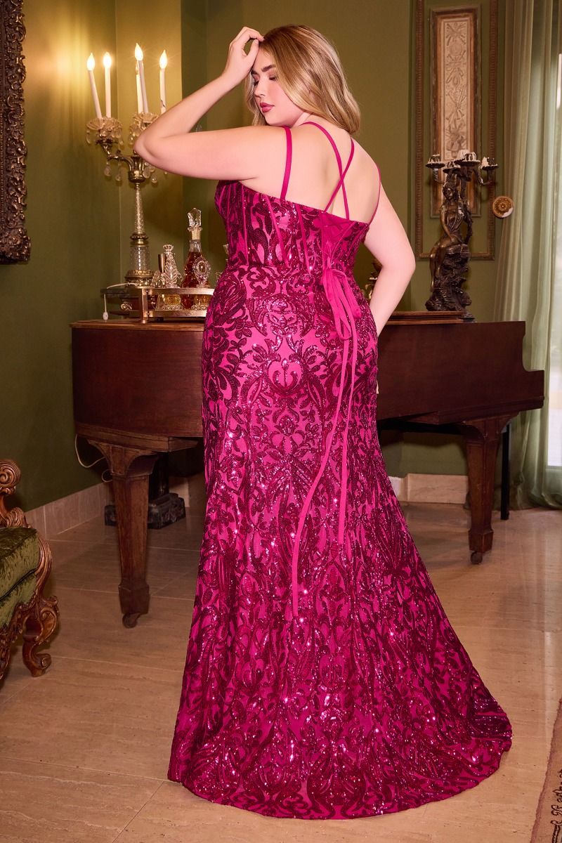 Magenta wedding quest dress