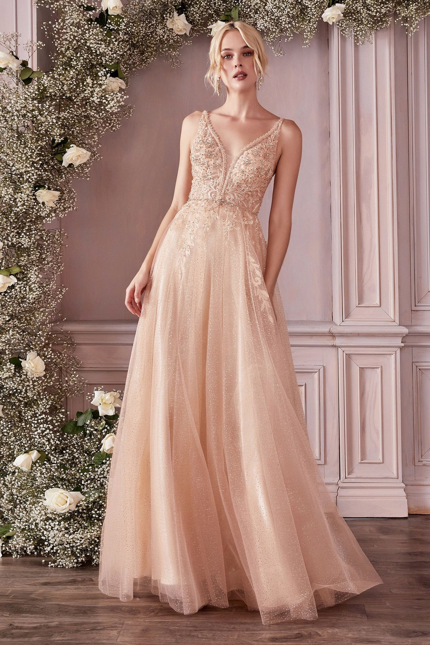 Floaty and Dreamy Layered Tulle A-Line Dress - Ideal for Weddings and Proms