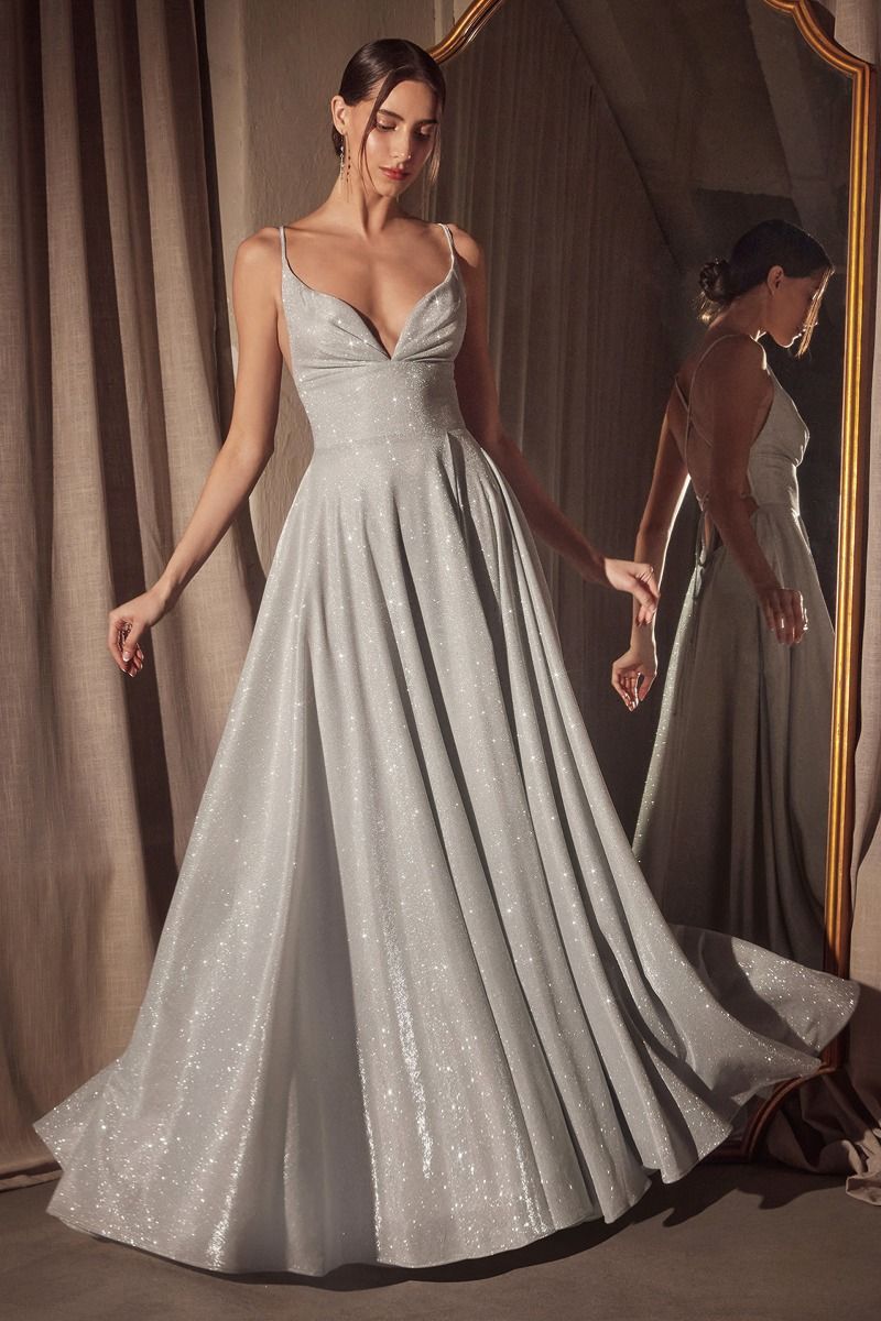 Giorgiana Glitter A Line Dress