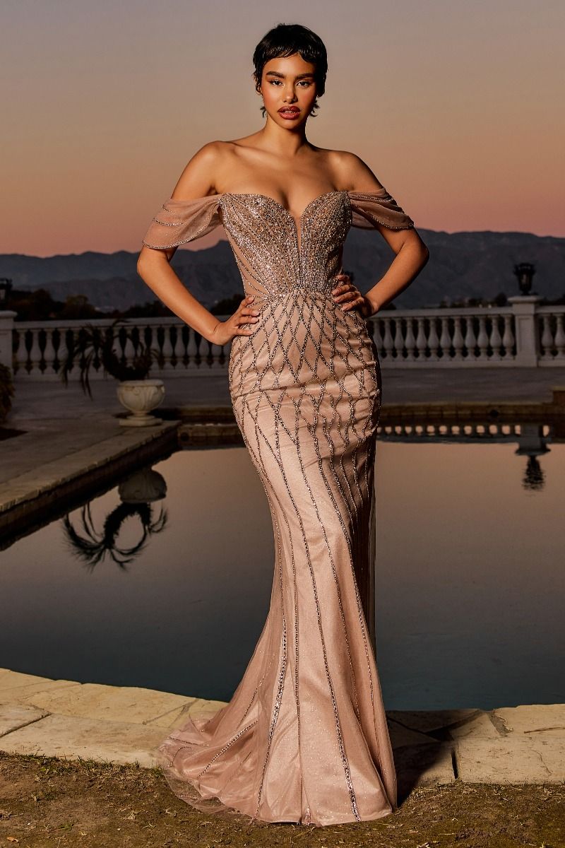 Luna Beaded Mermaid Gown