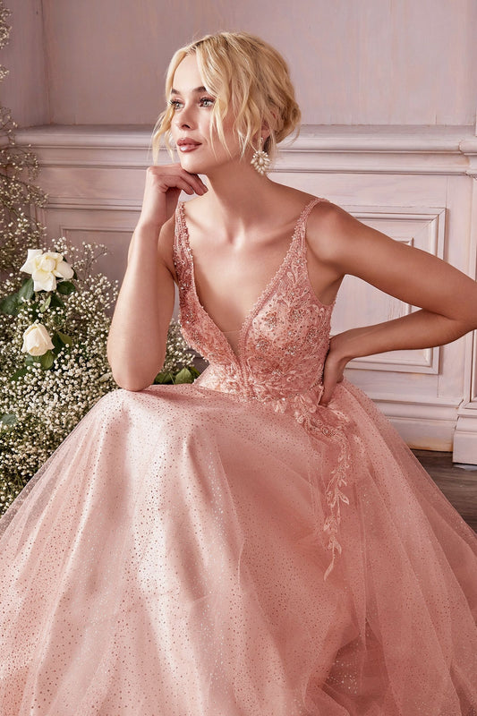 A-Line Dress with Layers of Tulle - Graceful and Feminine