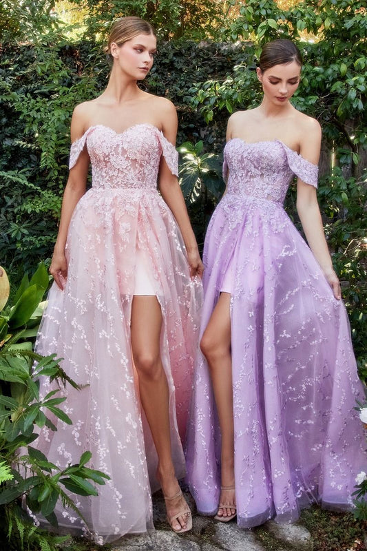 Romantic pink ball gown