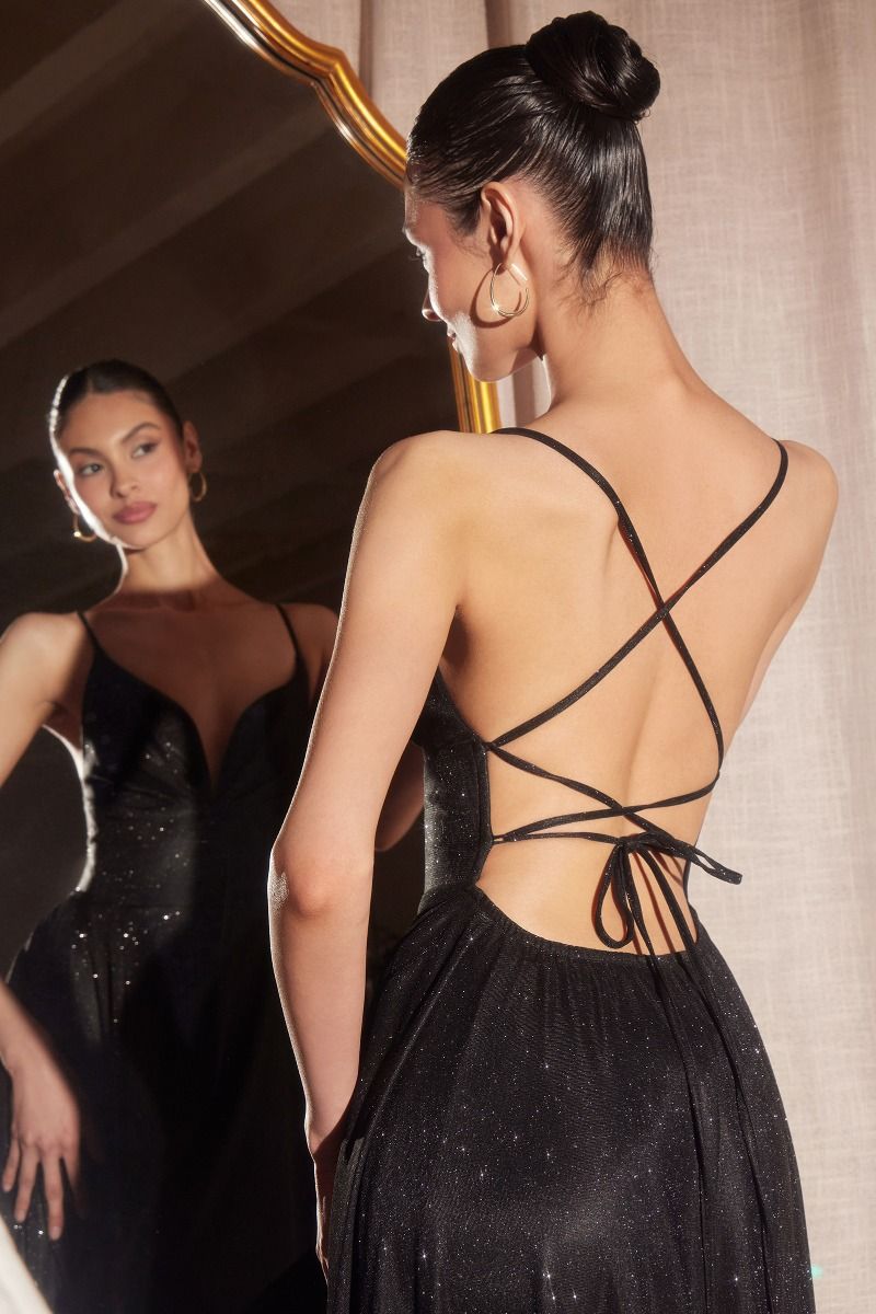 Giorgiana Glitter A Line Dress