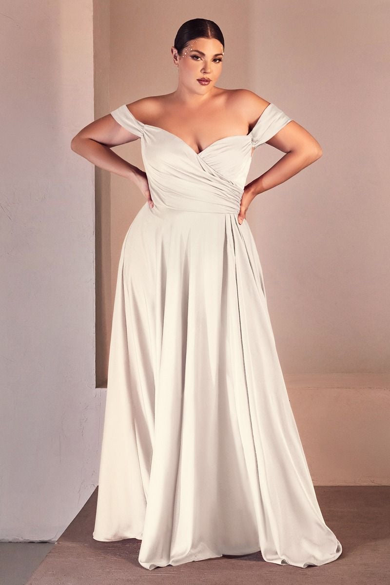 Elegant wedding dress with off the shoulder straps, adding a touch of drama and allure to the overall look  vivienne westwood