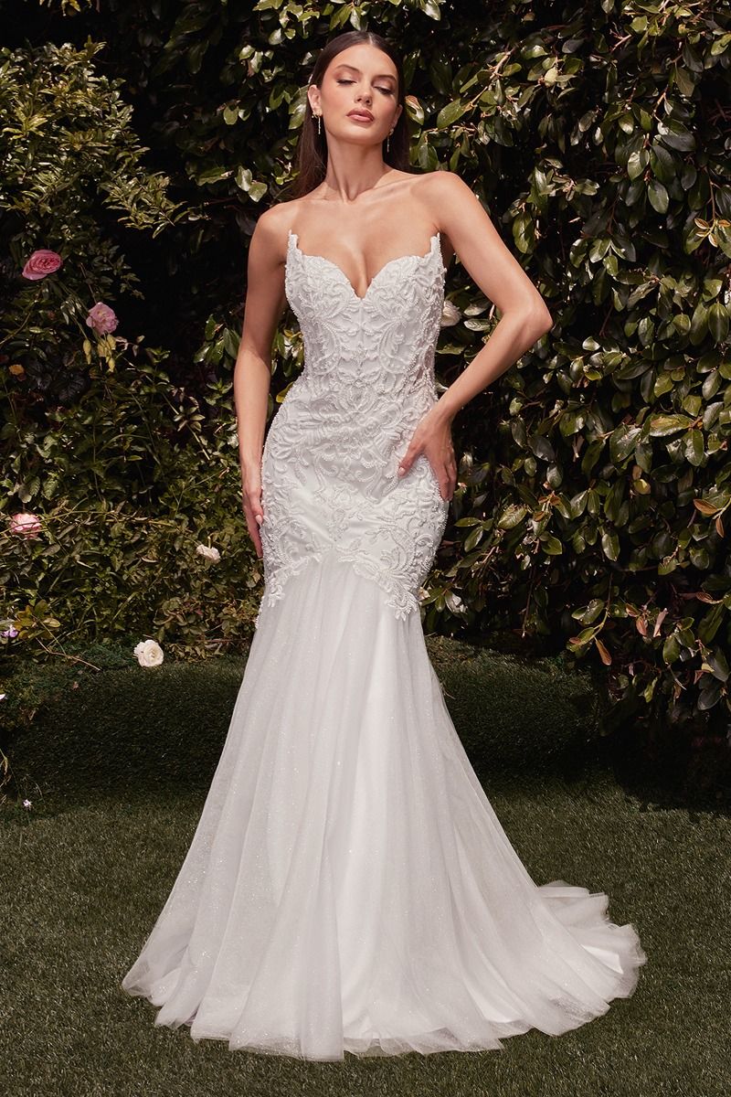 galina designer wedding dresses Layered Lace Mermaid Wedding Dress