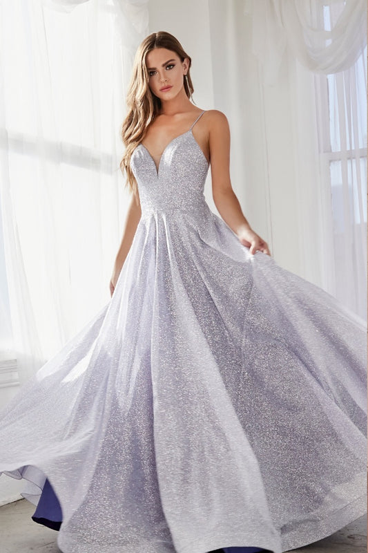 Stunning Sparkling prom dress with glitters 