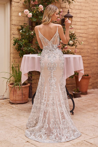 elegant and alluring fit and flare wedding dress for a breathtaking look
