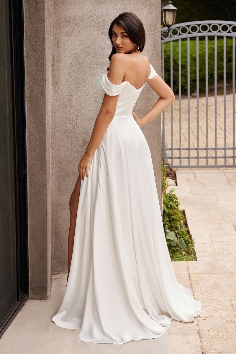 Versatile satin dress perfect for various wedding occasions, such as the ceremony, rehearsal dinner, or wedding exit  vivienne westwood
