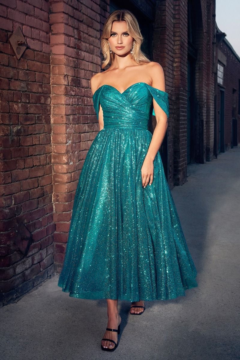 Sweetheart romantic fairy prom dress gown with glittered fabric with bodice corset with volume to the skirt.