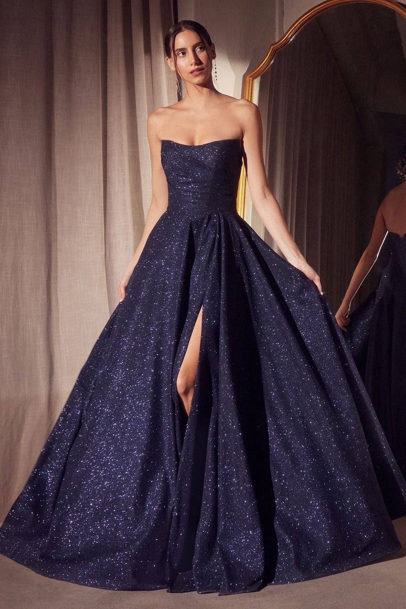 Zoe Glitter A Line Dress