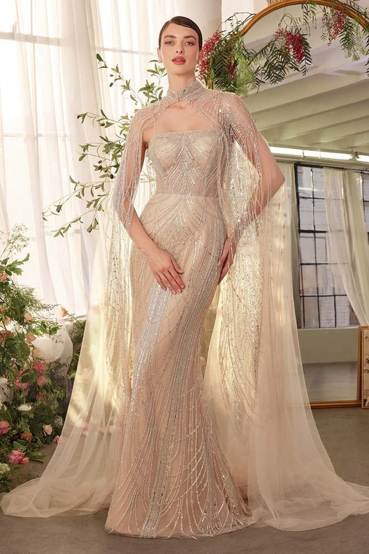 Nubia Fully Beaded Gown