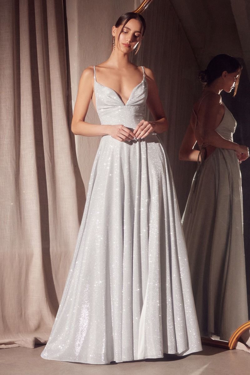 Giorgiana Glitter A Line Dress