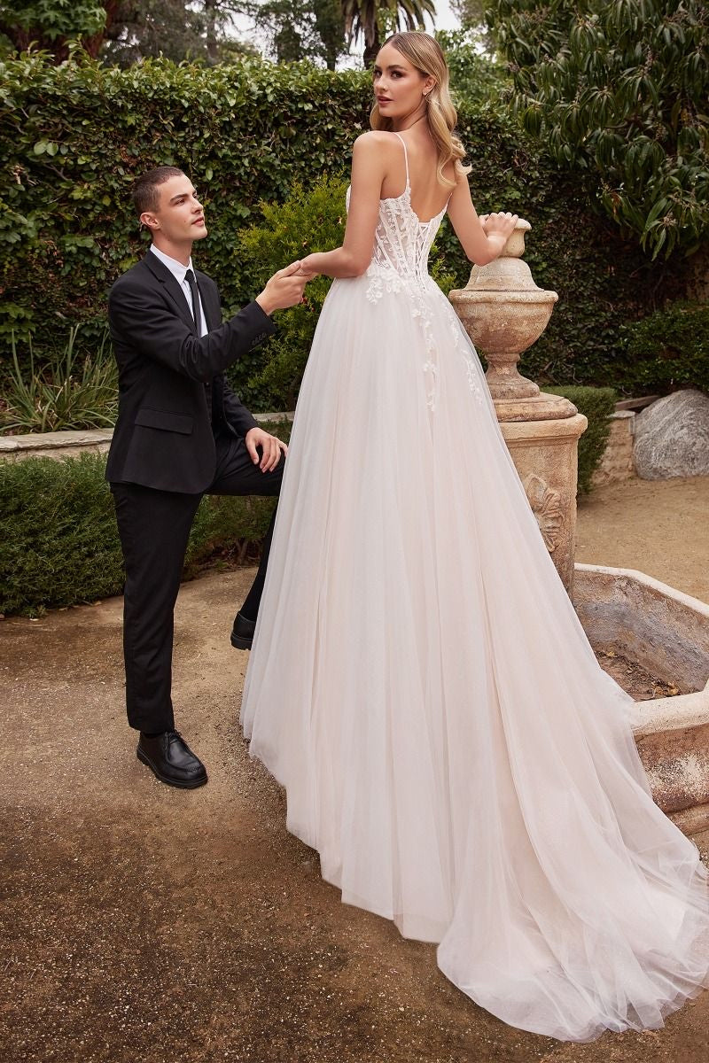 captivate hearts with this stunning a line bridal gown