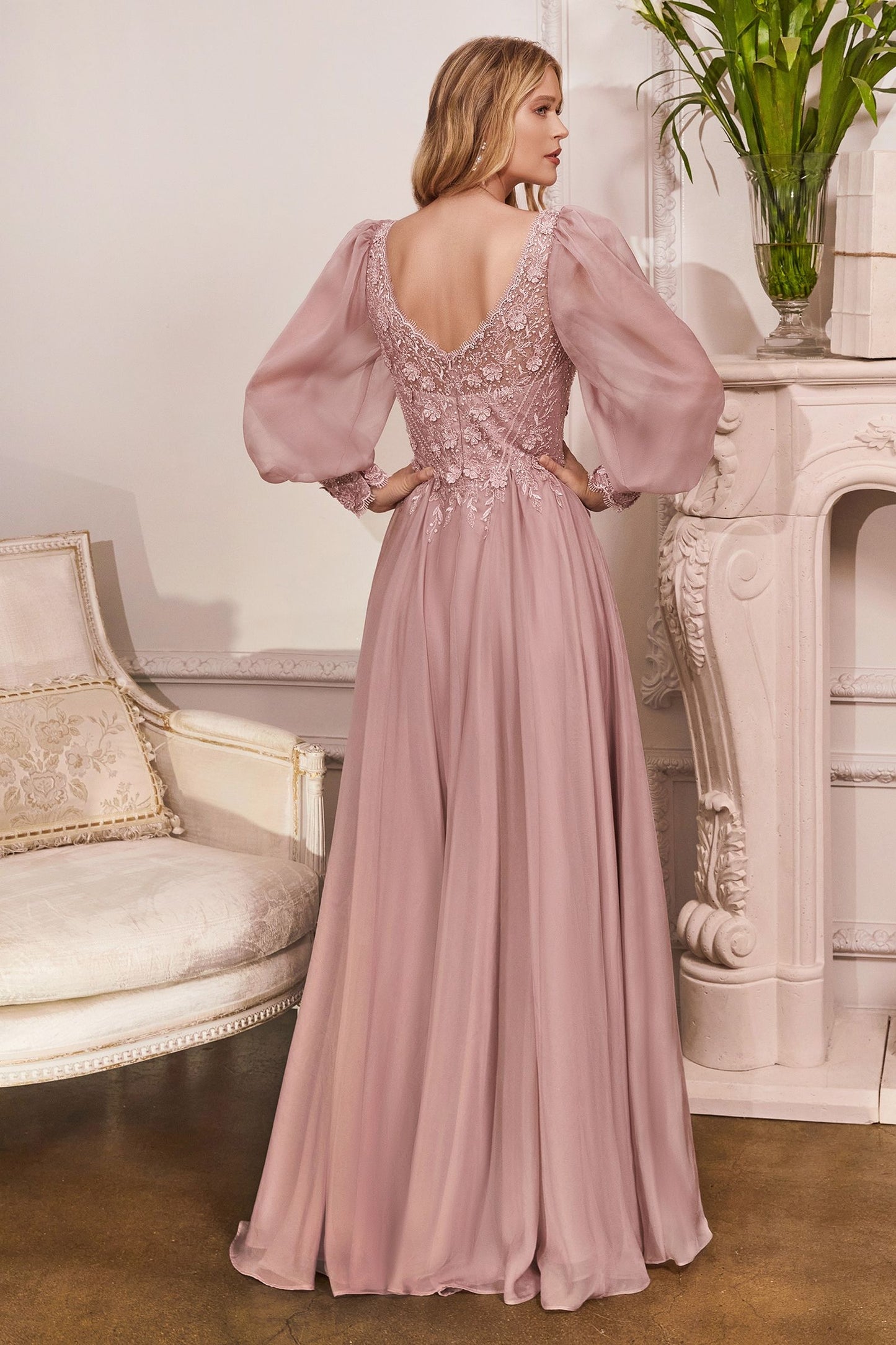 Long Sleeve Luxe Gown