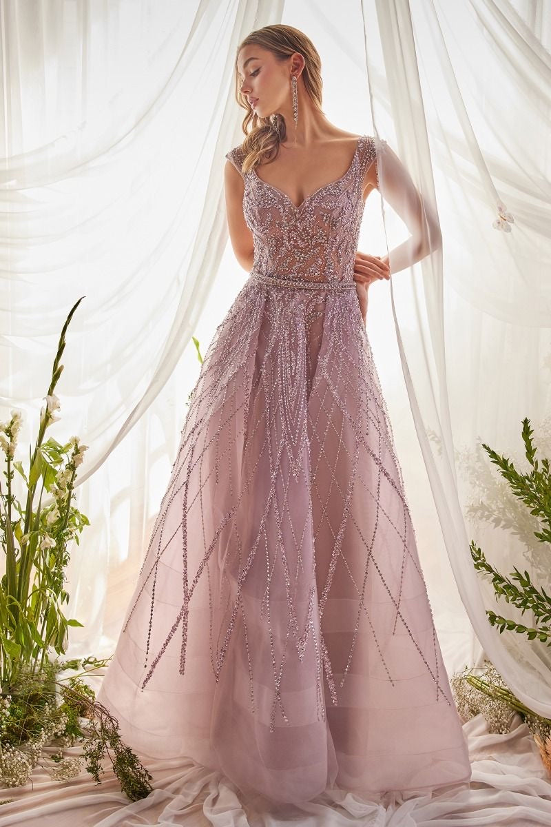 blush pink Beaded ball gown romantic glitter tulle skirt for prom night wedding