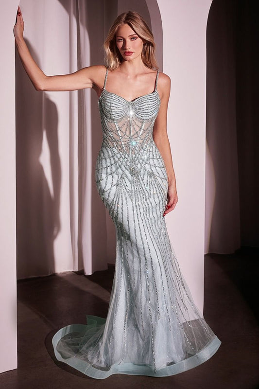 Sophia Fitted Crystal Gown