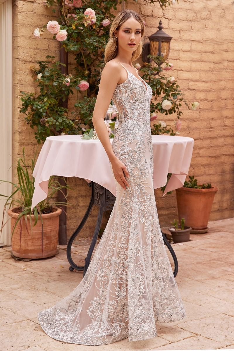exquisite fit and flare wedding dress inspired by style for a  fairytale like experiance