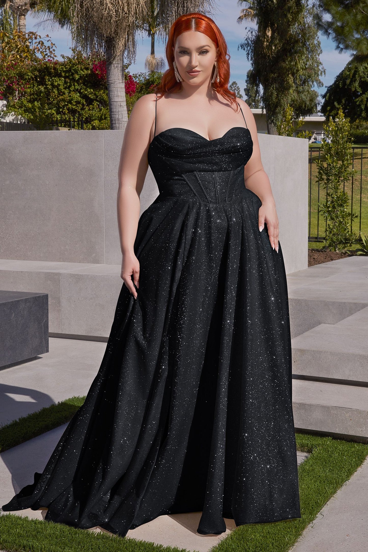 Shining Brighter Than Diamonds - Glamour Glitter Gown Plus Size