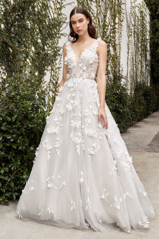 let the whimsical beauty of this gown be the centerpiece of your fairytale inspired wedding