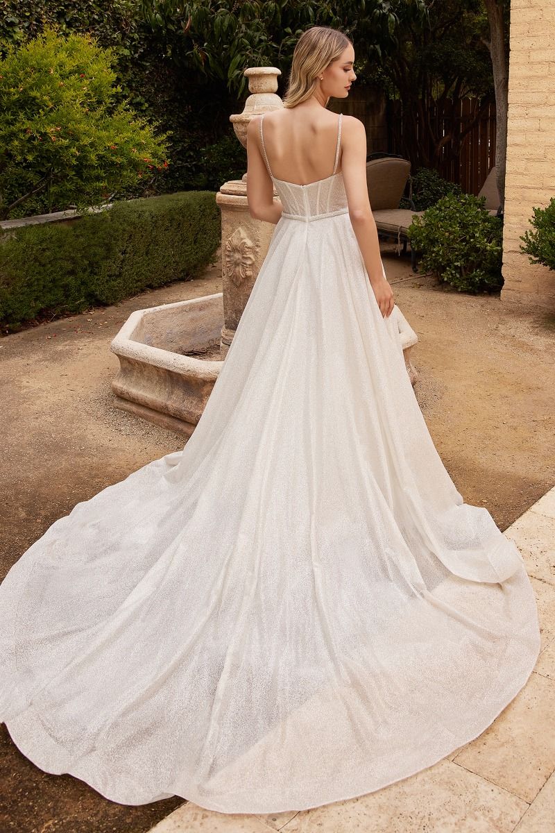 boned bodice with a waist cinching silhouette and delicate thin straps