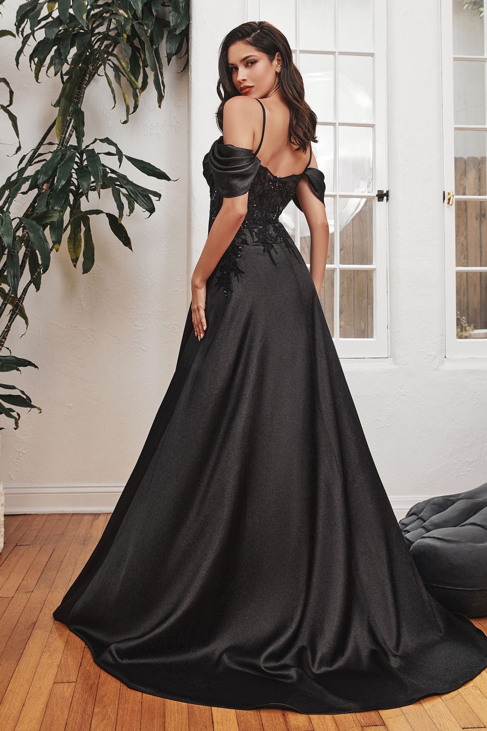 gorgeous black ball gown formal dress