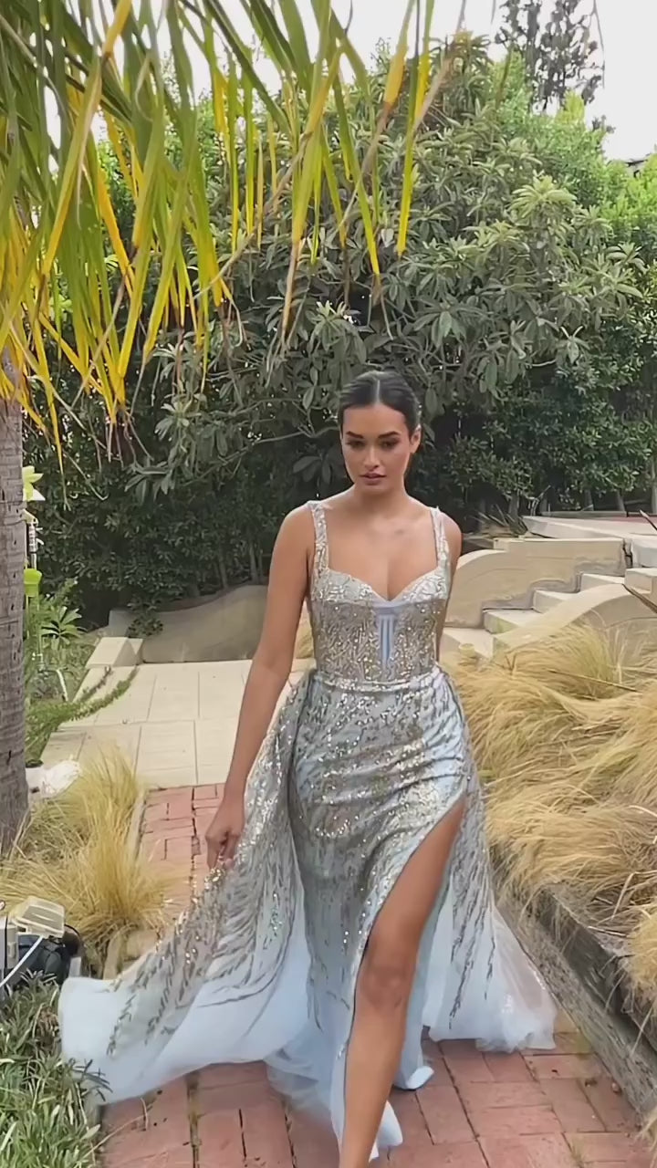 light blue dress for prom