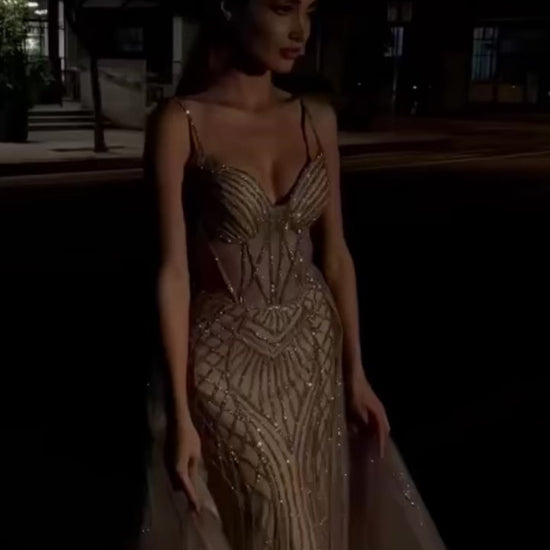 sparkling luxury high quality prom dress
