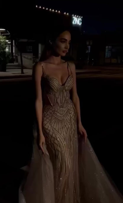 sparkling luxury high quality prom dress