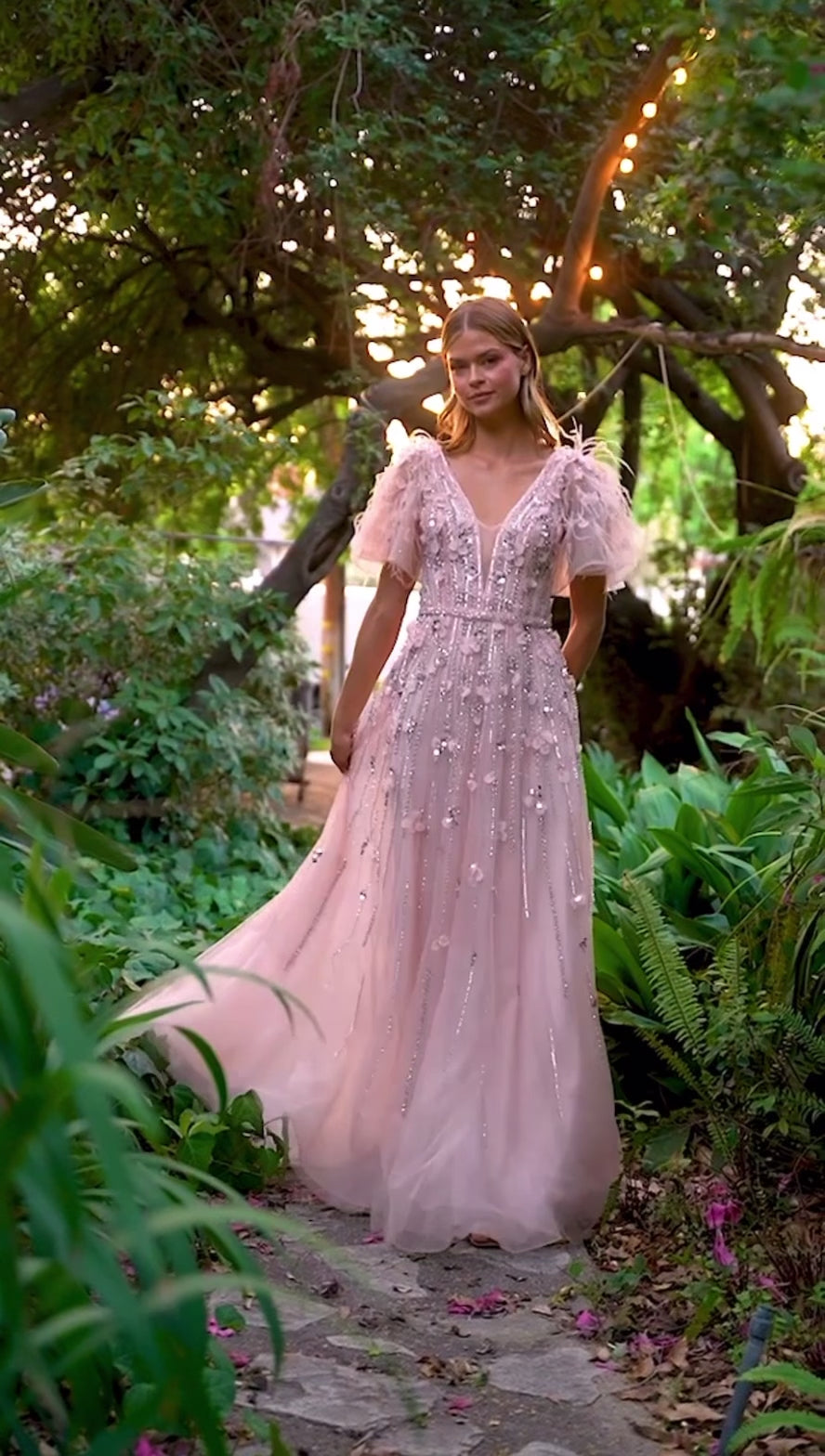 fairycore dress inspo pink with flowers