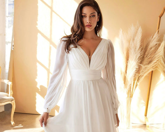 Beach destination wedding dress 