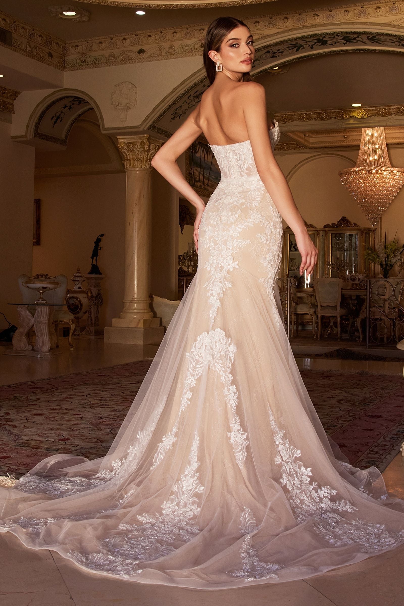 Elegant and sophisticated mermaid gown for a timeless bridal look