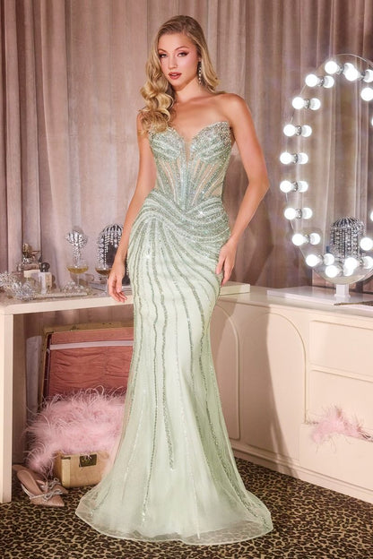 Patricia Fully Beaded Gown