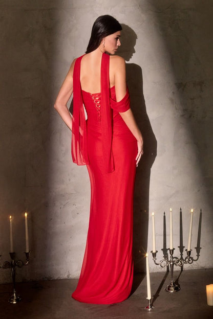 Oliviana Sculpted Silhouette Gown