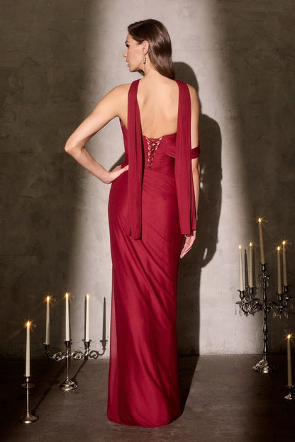 Oliviana Sculpted Silhouette Gown