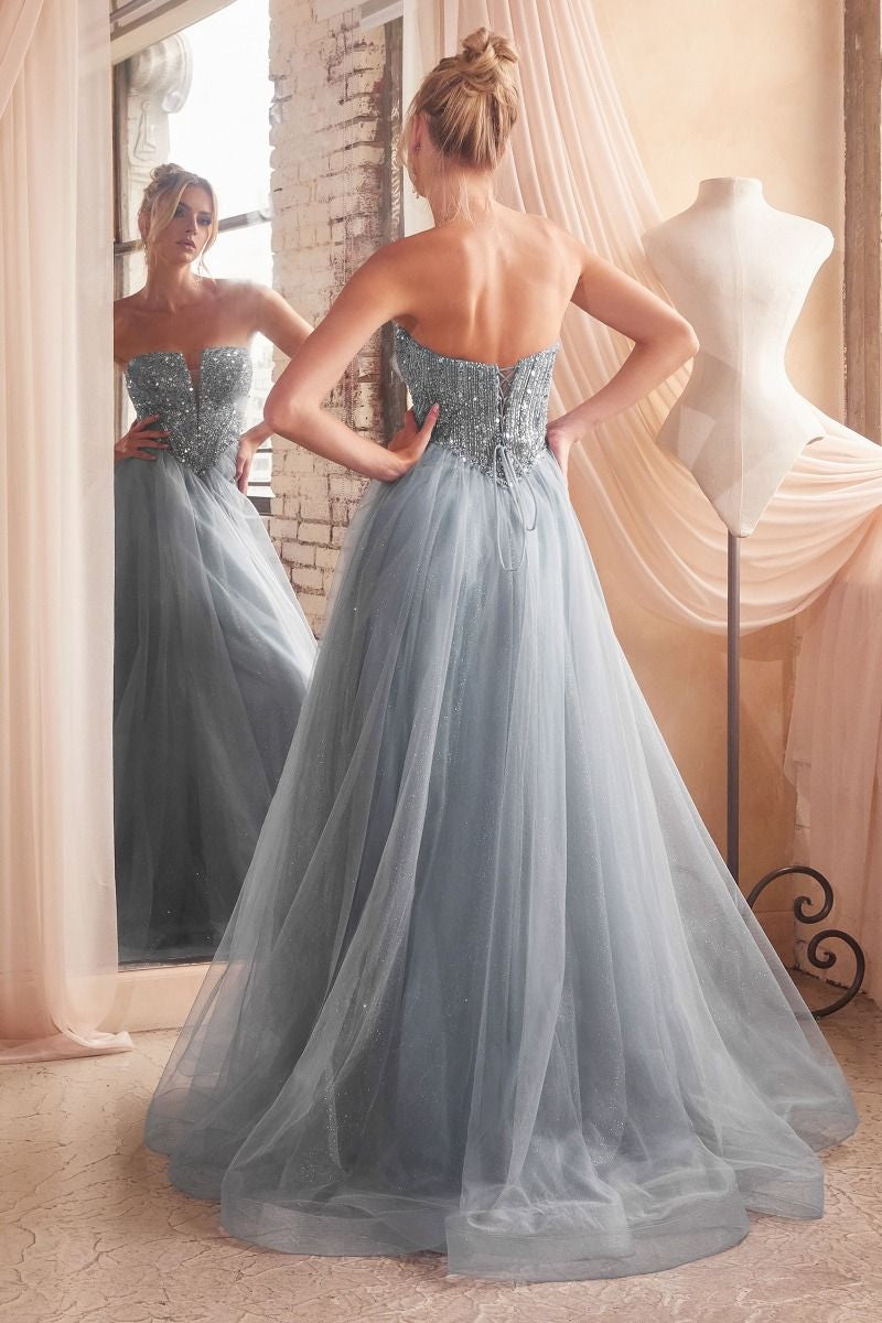 classy dress gown with bodice corset Fairytale chic fairycore luxury quality ball gown for prom night 