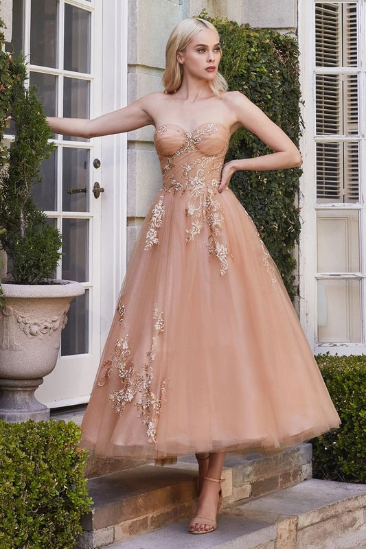 classy midi ball gown with bodice corset Fairytale chic fairycore luxury quality dress for prom night