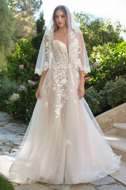 Veronica A Line Wedding Gown