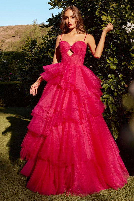 Tia Ruffle Ball Gown