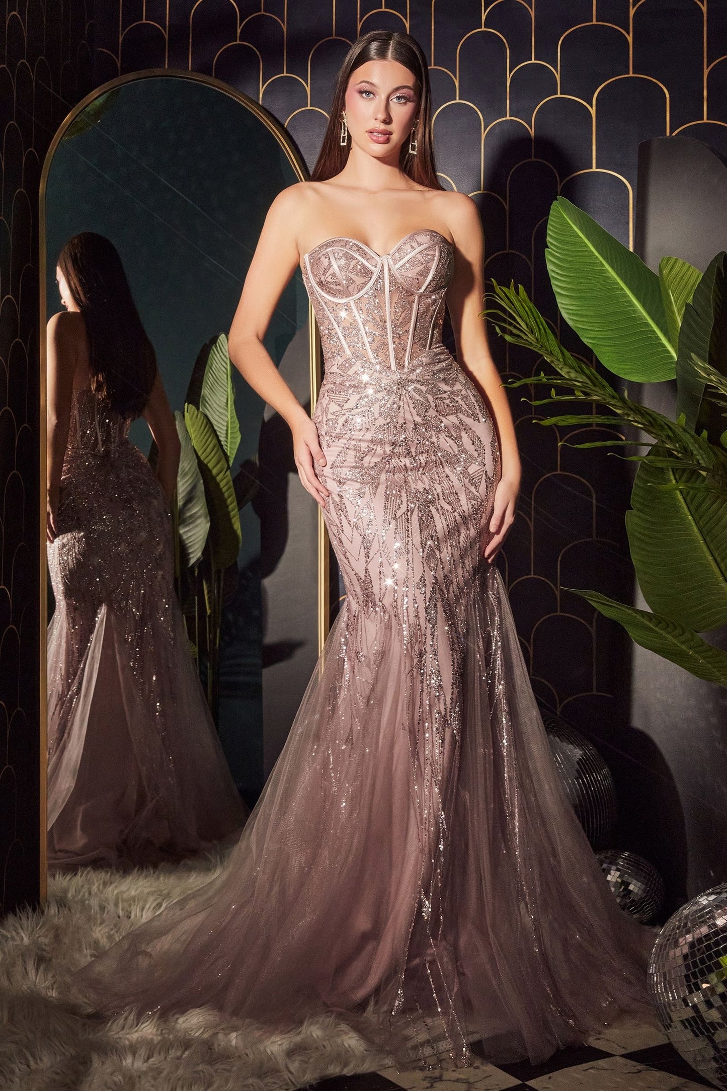 Mermaid Gown With Structured Corset | Evening Dress | Prom Dress GALINA COUTURE Mermaid Gown With Structured Corset | Evening Dress | Prom Dress GALINA COUTURE