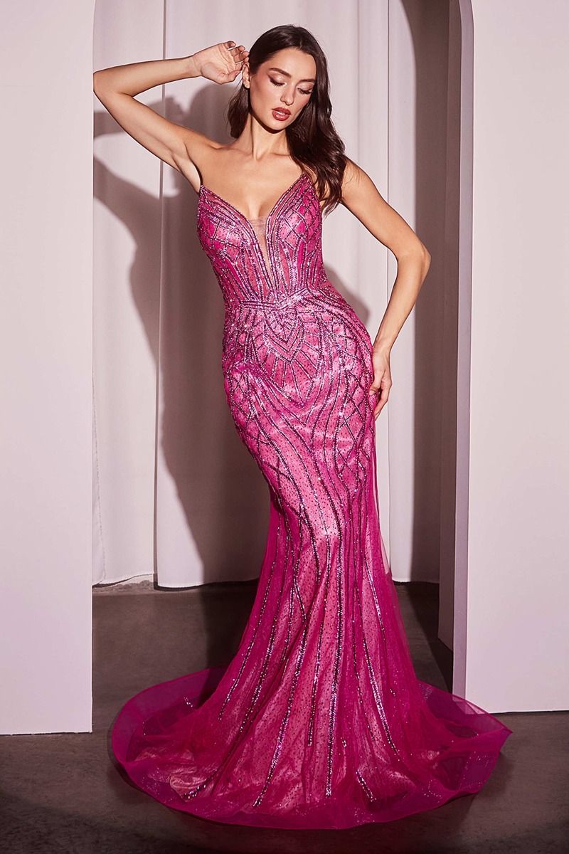 Regina Embellished Strapless Mermaid Gown