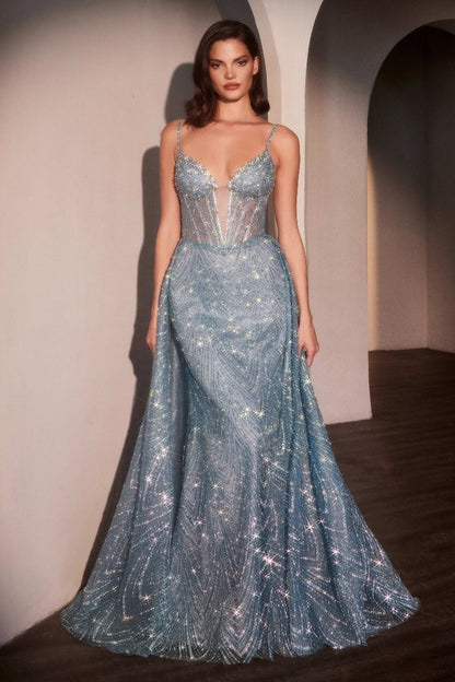 Cicilia Glitter Fitted Gown