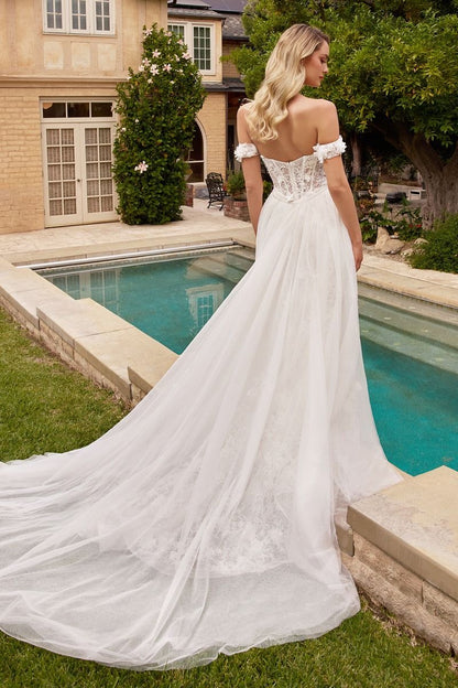 Flare Bridal Gown With Removable Skirt GALINA COUTURE Flare Bridal Gown With Removable Skirt GALINA COUTURE
