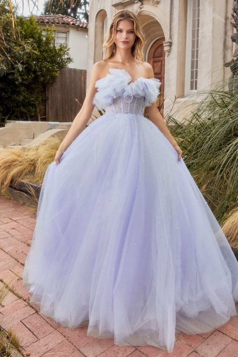 Whimsical Pearl Ball Gown