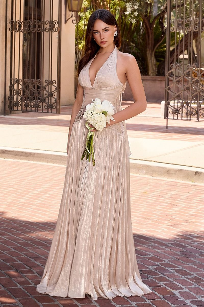 Marcia Luminous Chiffon Gown