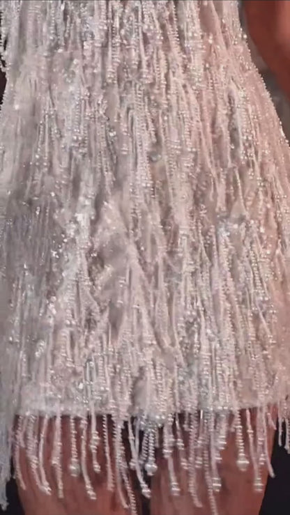 Zaphera Shimmering Beads Dress